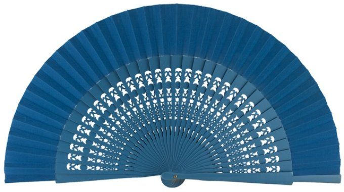 Eventail ajouré flamenco espagne turquoise