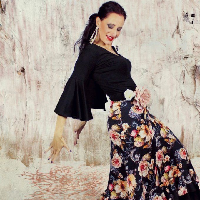 Jupe de danse Flamenco Gloria Peonia